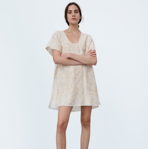 Zara Embroidered Tunic Dress Zara Mod Squiggly Line Embroidered Tunic Mini Dress Multicolor Zara Embroidered Tunic Dress Zara Mod Squiggly Line Embroidered Tunic Mini Dress Multicolor